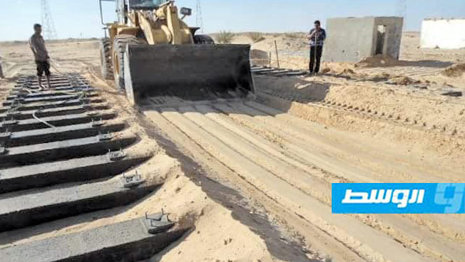بعد تدميرها في 2015...«هاتف ليبيا» تباشر أعمال الصيانة بمحطة مفترق تازربو
