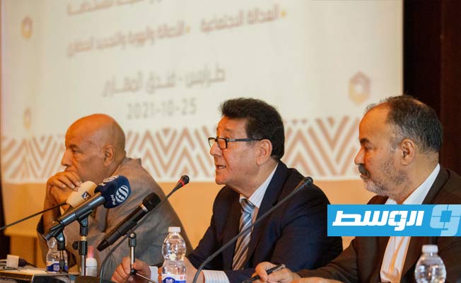 حفل إطلاق «المشروع الحضاري النهضوي الليبي» الذي أقيم برعاية «حزب تيار المشروع الوطني». ( فيسبوك)