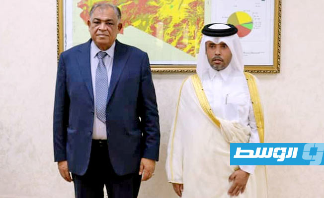 القطراني يبحث مع سفير قطر مستجدات الأوضاع السياسية في ليبيا
