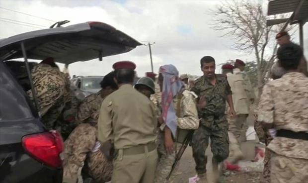 مقتل مسؤول عسكري يمني متأثراً بجروحه في هجوم للحوثيين بطائرة دون طيار