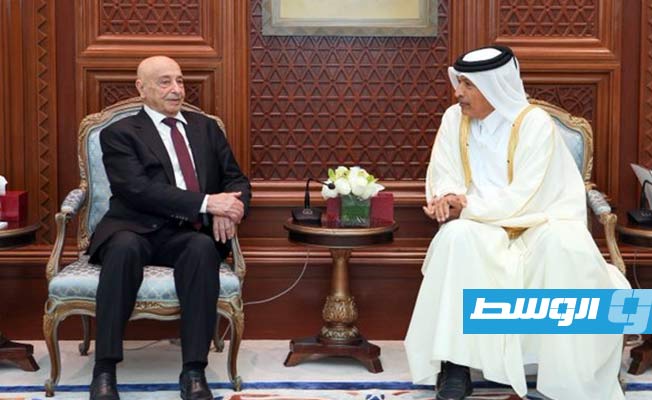 عقيلة ورئيس «الشورى القطري» يبحثان بالدوحة تعزيز التعاون البرلماني