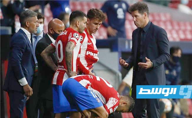أتلتيكو مدريد يعلن إصابة سيميوني وجريزمان و3 لاعبين آخرين بـ«كورونا»