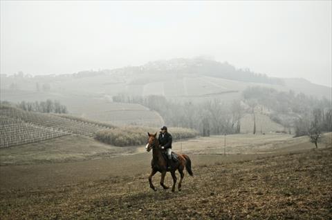 طبيب يزور مرضاه على ظهر حصان في مدينة الايطالية