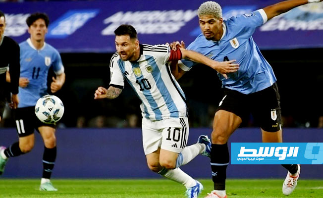 خسارة الأرجنتين أمام أوروغواي بتصفيات كأس العالم تصيب ميسي بالألم