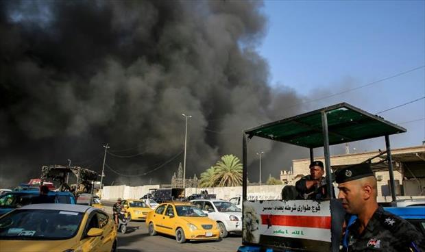حريق كبير يلتهم أكبر مخازن صناديق الاقتراع في بغداد قبل إعادة الفرز اليدوي