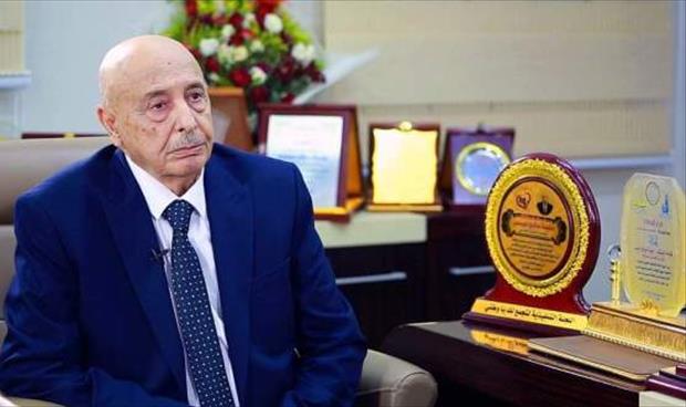 عقيلة صالح يطلب سحب اعتماد حكومة الوفاق من الأمم المتحدة والجامعة العربية