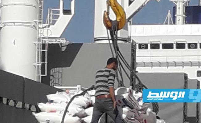 حاويات سلع وبضائع في ميناء بنغازي البحري، 3 نوفمبر 2020. (صفحة الميناء على فيسبوك)