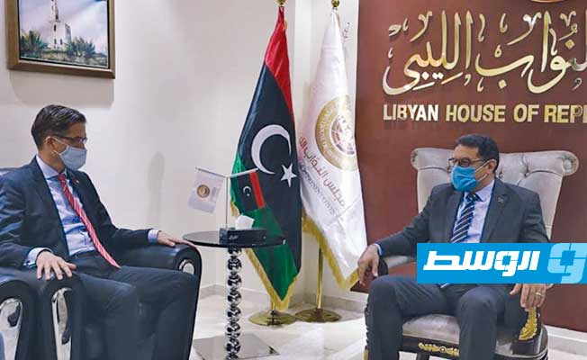 حمودة سيالة يستقبل السفير الألماني لدى ليبيا
