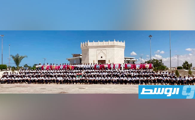 فرق الكشافة من جميع أنحاء البلاد توحدت حول ضريح شيخ الشهداء عمر المختار بمدينة بنغازي، في ذكرى يوم الشهيد، 16 سبتمبر 2022. (فيسبوك)