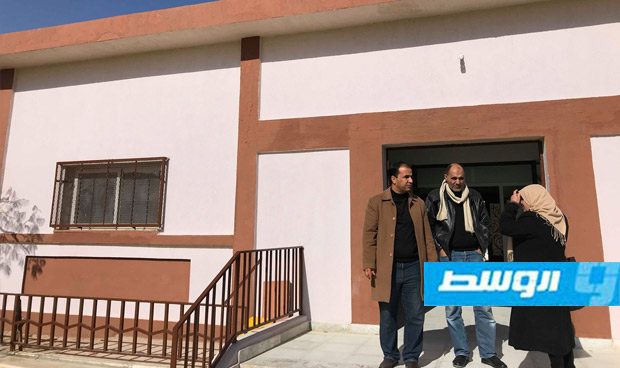 صيانة أقدم مدرسة ثانوية في طبرق