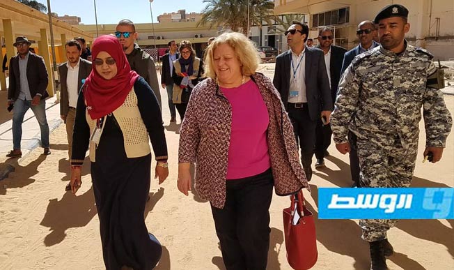 منسقة الشؤون الإنسانية في ليبيا تزور مركز سبها الطبي
