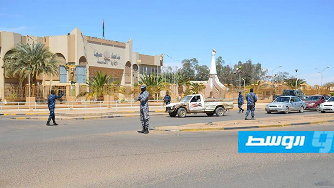 نشر قوات الدعم المركزي والأجهزة الأمنية بعدد من الشوارع والتقاطعات في سبها