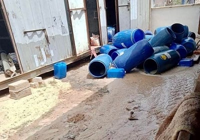 Interior Ministry: Liquor producing operation raided in Tajoura, 55,000 liters seized