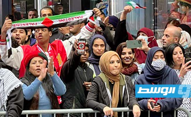 تظاهرات حاشدة في نيويورك وشيكاغو تنديدا بالعدوان الإسرائيلي على غزة