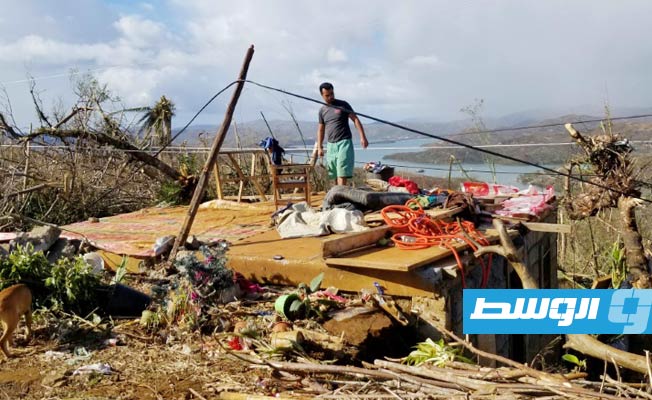 الإعصار «راي» يخلف 375 قتيلا ودمارا واسعا في الفلبين