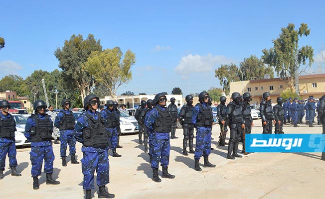 قيادات مديرية أمن طرابلس خلال جولة في إطار تنفيذ الترتيبات الأمنية (صفحة المديرية على فيسبوك))