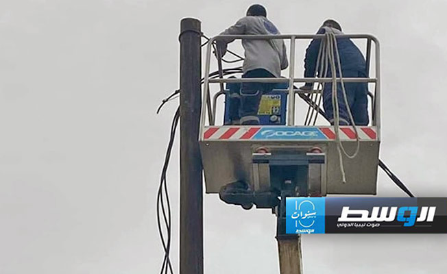 أعمال صيانة على شبكة الكهرباء في طرابلس وغريان