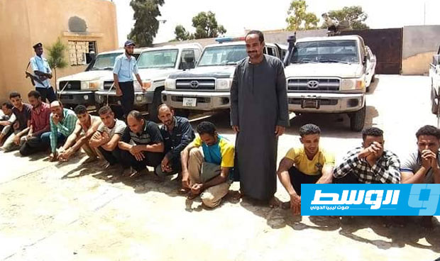 القبض على 20 مهاجرًا مصريًّا بمنطقة البيضان جنوب أجدابيا