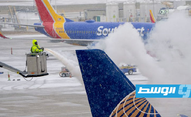 إلغاء 2700 رحلة طيران بأميركا بسبب العواصف الشتوية العاتية