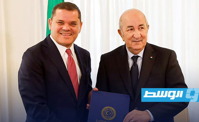 الدبيبة يسلم الرئيس الجزائري الإطار العام لخطة عودة الأمانة للشعب لإجراء الانتخابات