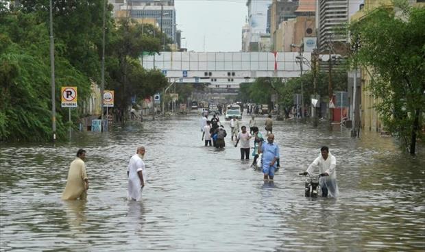 أمطار الرياح الموسمية تخلف 312 قتيلا وتشل أكبر مدن باكستان