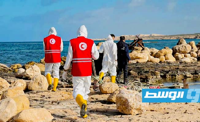 الهلال الأحمر: انتشال جثة على شاطئ صبراتة