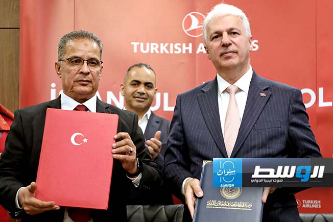 توقيع مذكرة تفاهم لتعزيز تعاون النقل الجوي بين ليبيا وتركيا