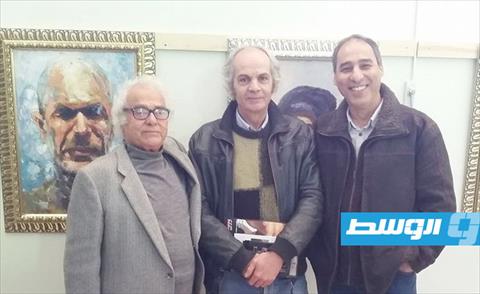 التشكيليون الليبيون عبدالقادر بدر وعادل جربوع ورمضان البكشيشي