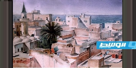 الفنانة عفاف الصومالي وحرفية الألوان المائية