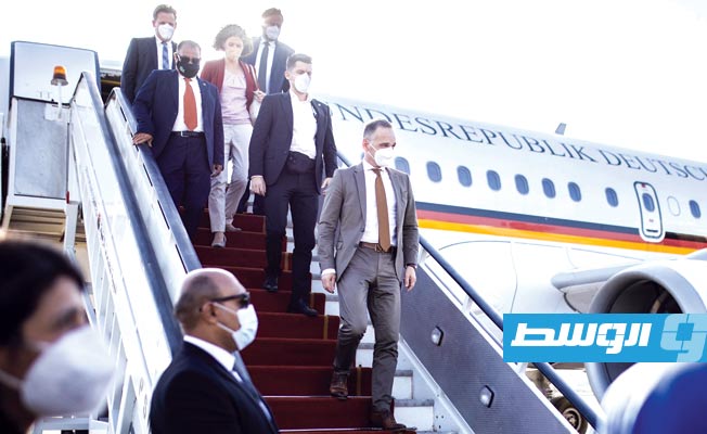 ماس يصل طرابلس لحضور مراسم إعادة فتح السفارة الألمانية