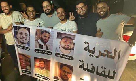 الأطباء الستة بعد إطلاق سراحهم, 23 أكتوبر 2019 (الإنترنت)