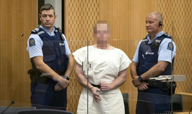 مرتكب مجزرة مسجدي نيوزيلندا يقر بكل التهم الموجهة إليه