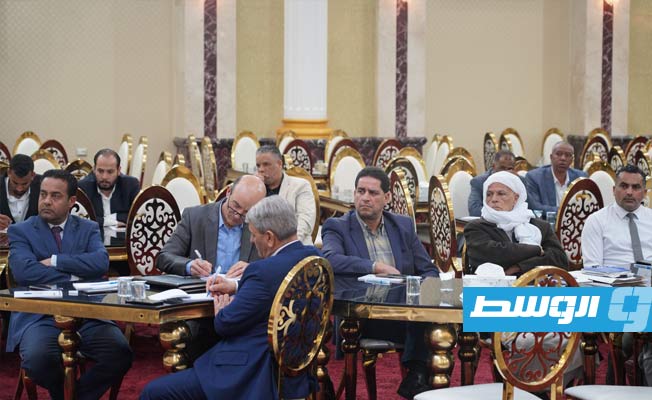 فعاليات اليوم الثاني لاجتماع المجلس الأعلى للإدارة المحلية في طرابلس، الثلاثاء 29 مارس 2022. (وزارة الحكم المحلي)