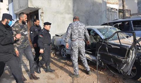 مدير أمن طرابلس يتفقد أماكن سقوط القذائف على أحياء العاصمة