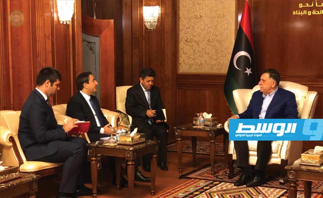 السراج يتطلع إلى تنمية وتطوير آفاق التعاون الثنائي بين ليبيا وتركيا