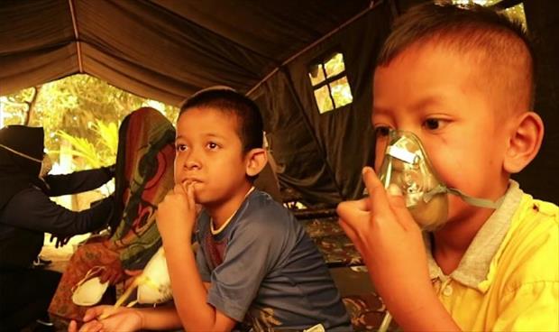 «يونيسيف»: عشرة ملايين طفل عرضة للمخاطر الصحية بسبب حرائق إندونيسيا