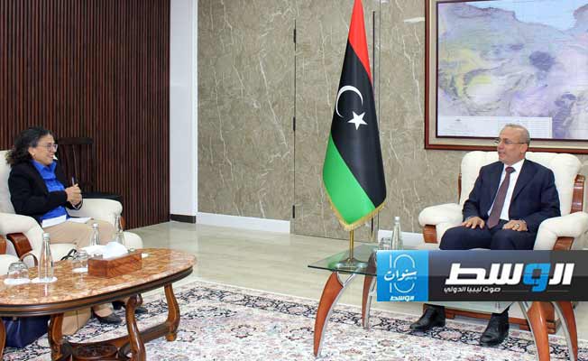 لقاء اللافي وخوري في طرابلس، الثلاثاء 28 مايو 2024. (المجلس الرئاسي)