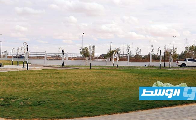 حديقة فندق بيت سبها بعد التطوير، الخميس 25 يناير 2024 (الحكومة المكلفة من مجلس النواب)