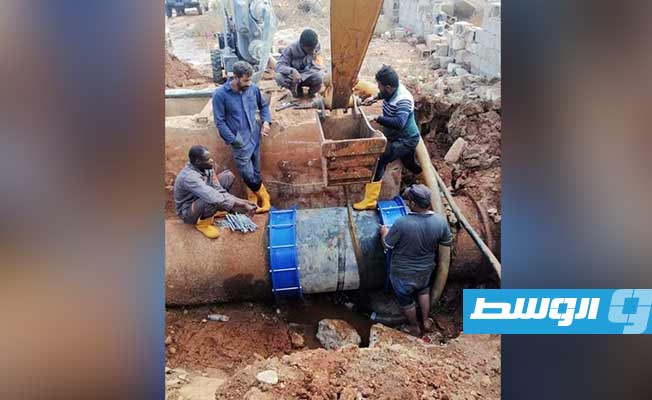 عودة المياه إلى مناطق شرق بنغازي