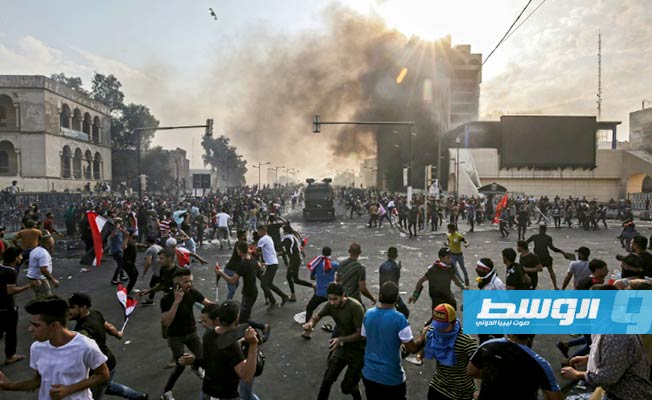 الحكومة العراقية تتهم «مندسين» بارتكاب أعمال عنف في التظاهرات