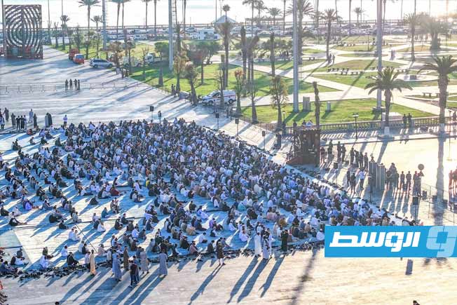 Eid Prayer held at Martyrs' Square in Tripoli