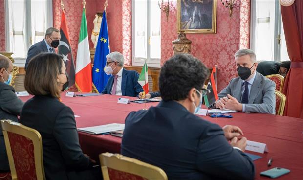 ماذا دار في مباحثات المنقوش مع وزيري الخارجية والدفاع الإيطاليين؟ (صور)