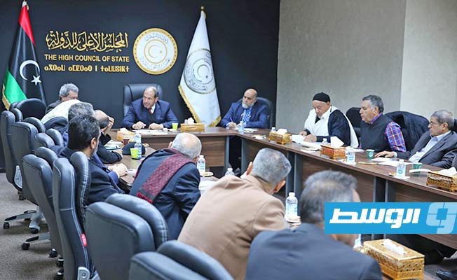 رؤساء اللجان بمجلس الدولة يناقشون مع عون وخبراء النفط اتفاقية استثمار حقل الحمادة