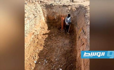 أعمال تنفيذ بيارات تصريف مياه الأمطار في مصراتة، 2 أكتوبر 2019 (بلدية مصراتة)