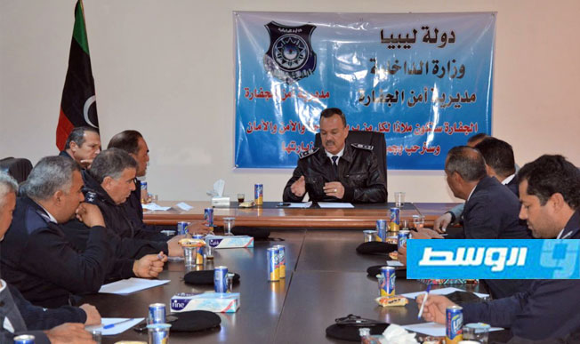 مدير أمن الجفارة يناقش مع رؤساء مراكز الشرطة الوضع الأمني بالمنطقة