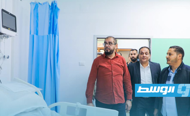 افتتاح مركز للعزل بمدينة العجيلات, 31 أكتوبر 2021. (وزارة الصحة)