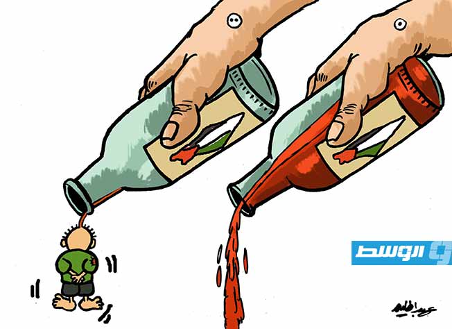 كاريكاتير حليم - حرب إبادة ضد الشعب الفلسطيني