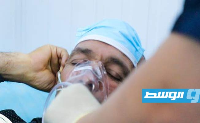 مريض يتلقى العلاج في مركز مصراتة الطبي، 21 يوليو 2021. (المركز)