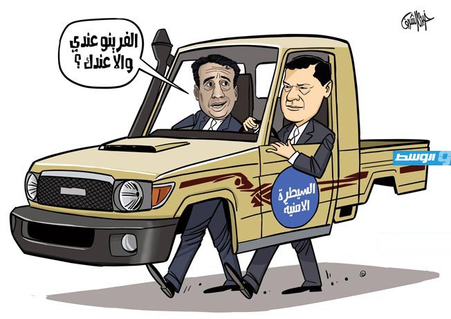 كاريكاتير خيري - تجدد الاشتباكات بين جماعات مسلحة في طرابلس
