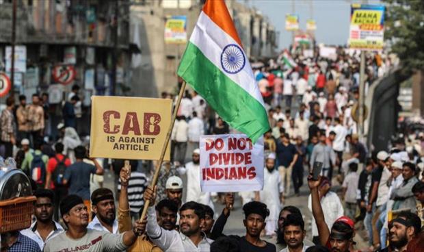 اعتقال 1500 محتج منذ اندلاع مظاهرات قانون الجنسية في الهند